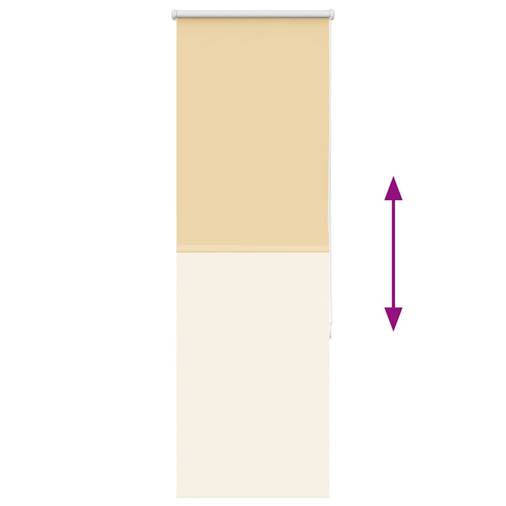 Roller Blind Blackout Beige 45x150 cm Fabric Width 40.7 cm Polyester