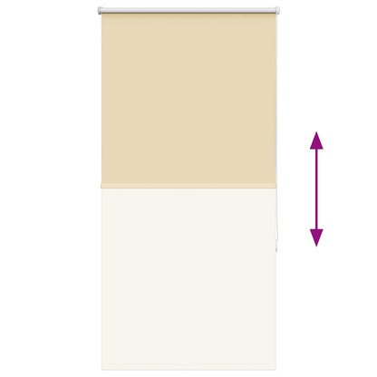 Roller Blind Blackout Beige 85x150 cm Fabric Width 80.7 cm Polyester