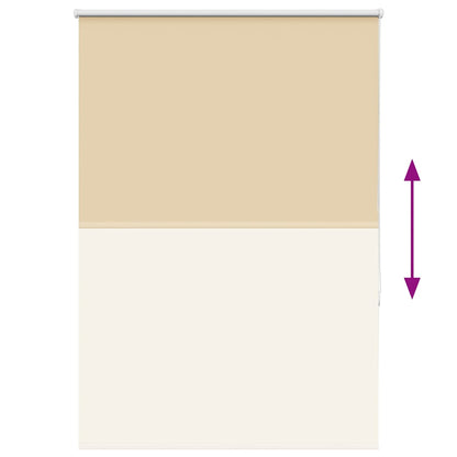 Roller Blind Blackout Beige 100x150 cm Fabric Width 95.7 cm Polyester