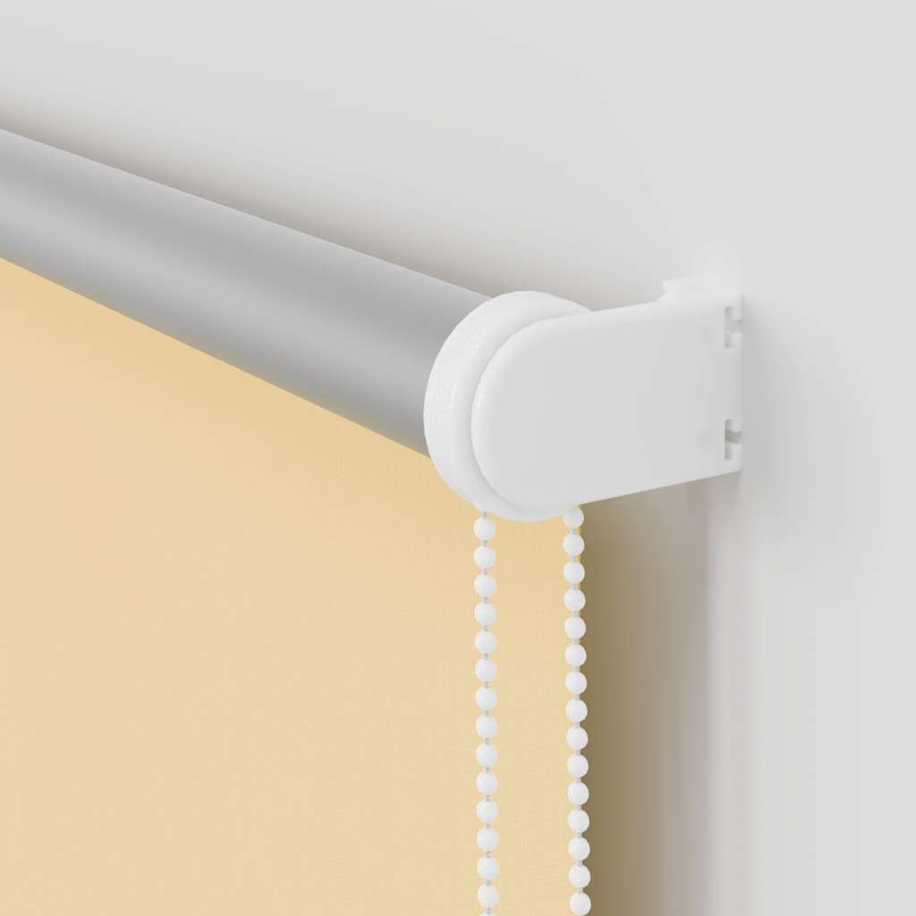 Roller Blind Blackout Beige 125x150 cm Fabric Width 121.6 cm Polyester