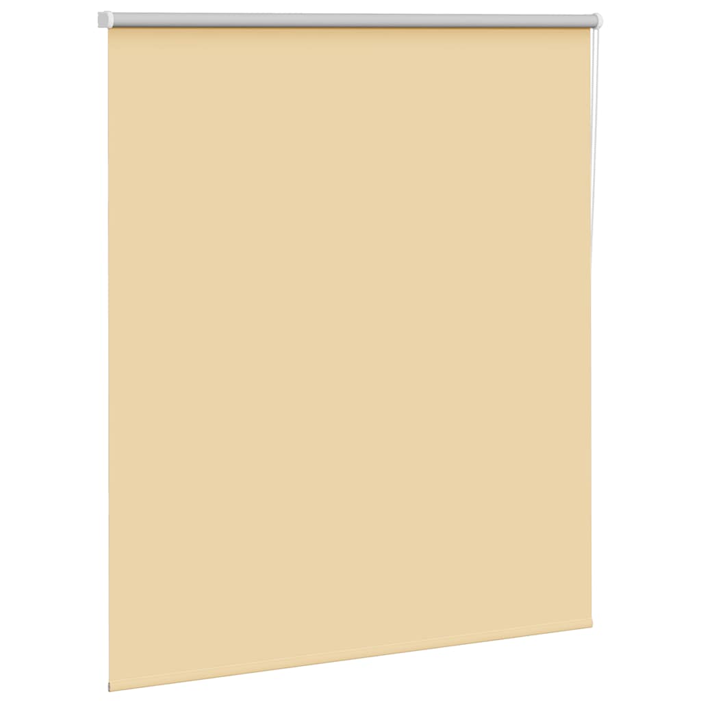Roller Blind Blackout Beige 130x150 cm Fabric Width 126.6 cm Polyester