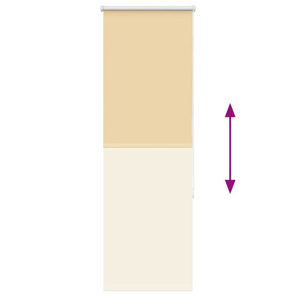 Roller Blind Blackout Beige 40x175 cm Fabric Width 35.7 cm Polyester