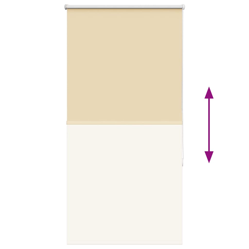 Roller Blind Blackout Beige 65x175 cm Fabric Width 60.7 cm Polyester
