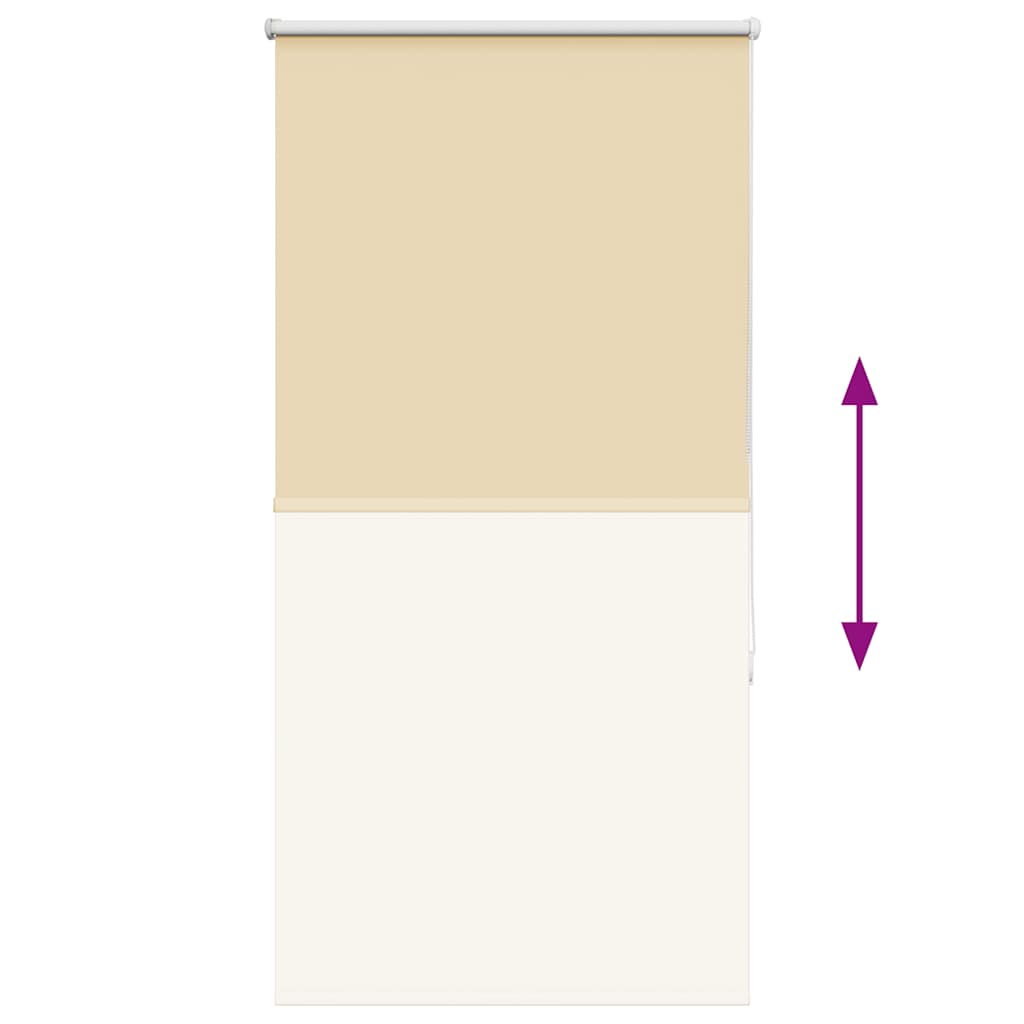 Roller Blind Blackout Beige 75x175 cm Fabric Width 70.7 cm Polyester