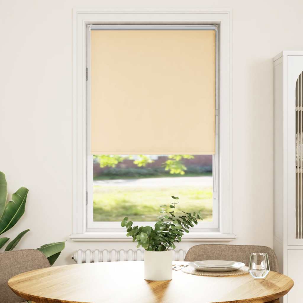 Roller Blind Blackout Beige 80x175 cm Fabric Width 75.7 cm Polyester
