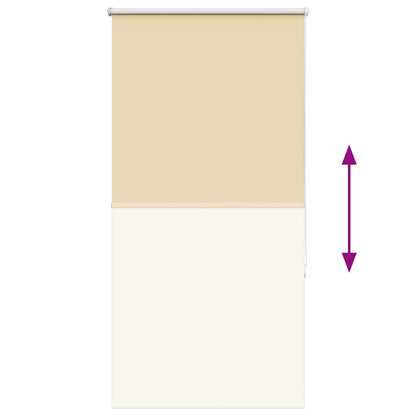 Roller Blind Blackout Beige 80x175 cm Fabric Width 75.7 cm Polyester