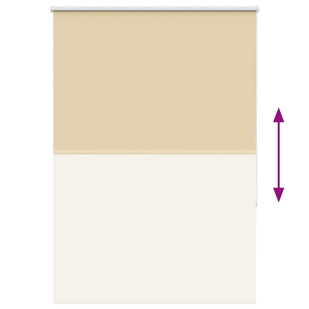 Roller Blind Blackout Beige 100x175 cm Fabric Width 95.7 cm Polyester