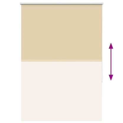 Roller Blind Blackout Beige 110x175 cm Fabric Width 105.7 cm Polyester