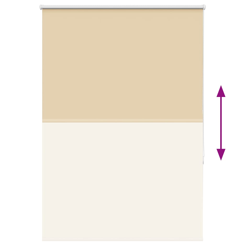 Roller Blind Blackout Beige 115x175 cm Fabric Width 110.7 cm Polyester