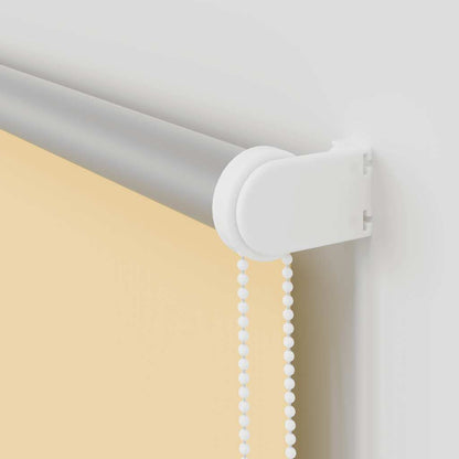 Roller Blind Blackout Beige 140x175 cm Fabric Width 136.6 cm Polyester