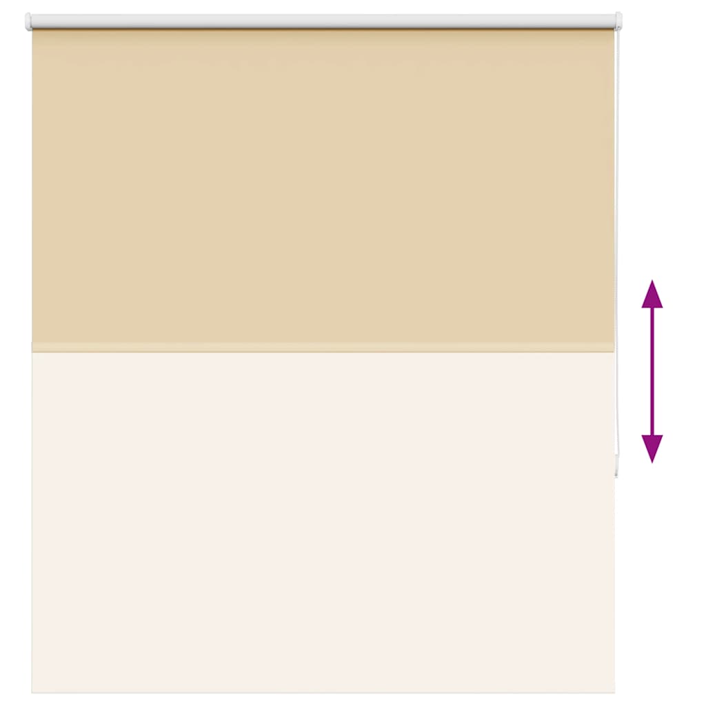 Roller Blind Blackout Beige 140x175 cm Fabric Width 136.6 cm Polyester