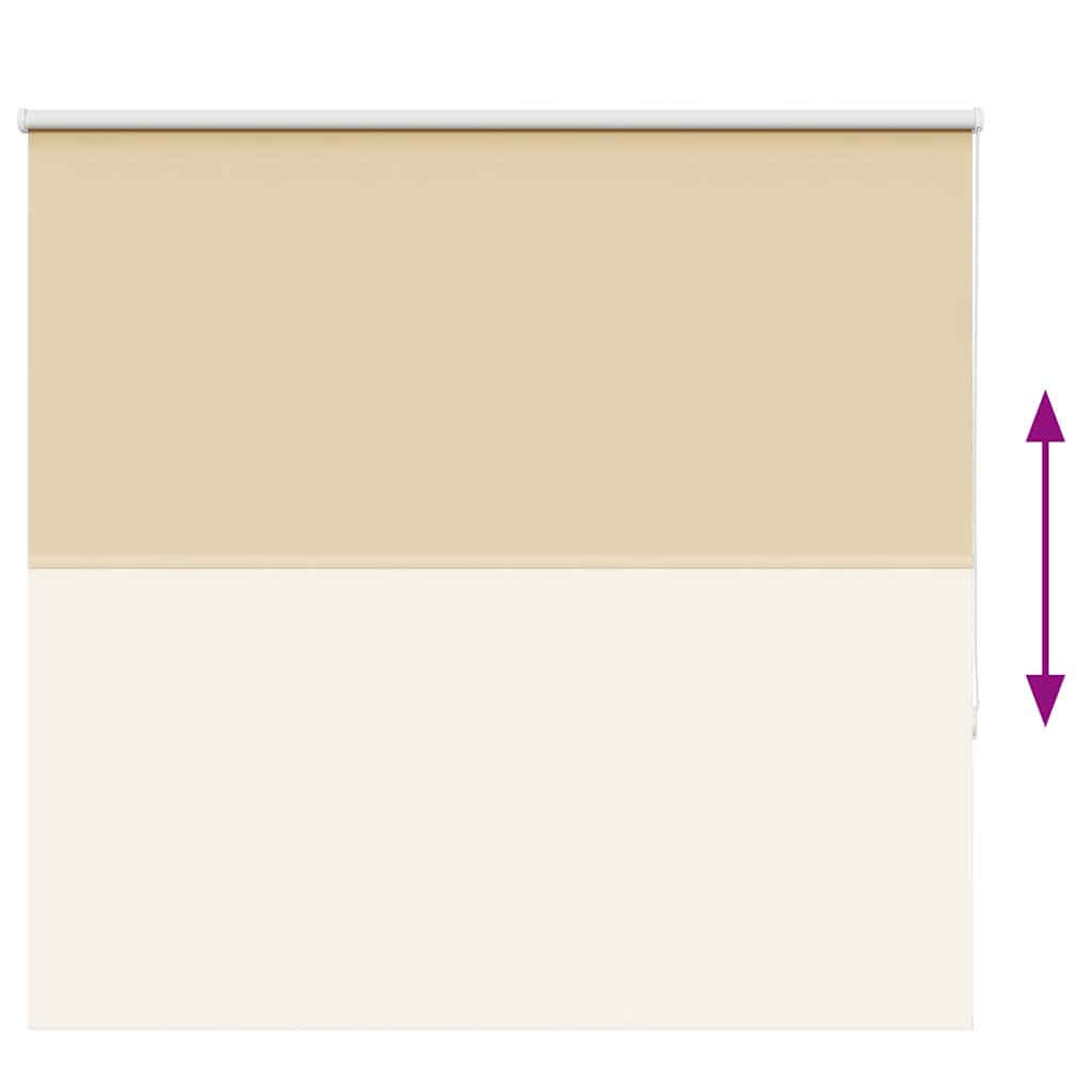 Roller Blind Blackout Beige 150x175 cm Fabric Width 146.6 cm Polyester