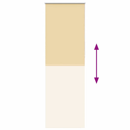 Roller Blind Blackout Beige 70x210 cm Fabric Width 65.7 cm Polyester