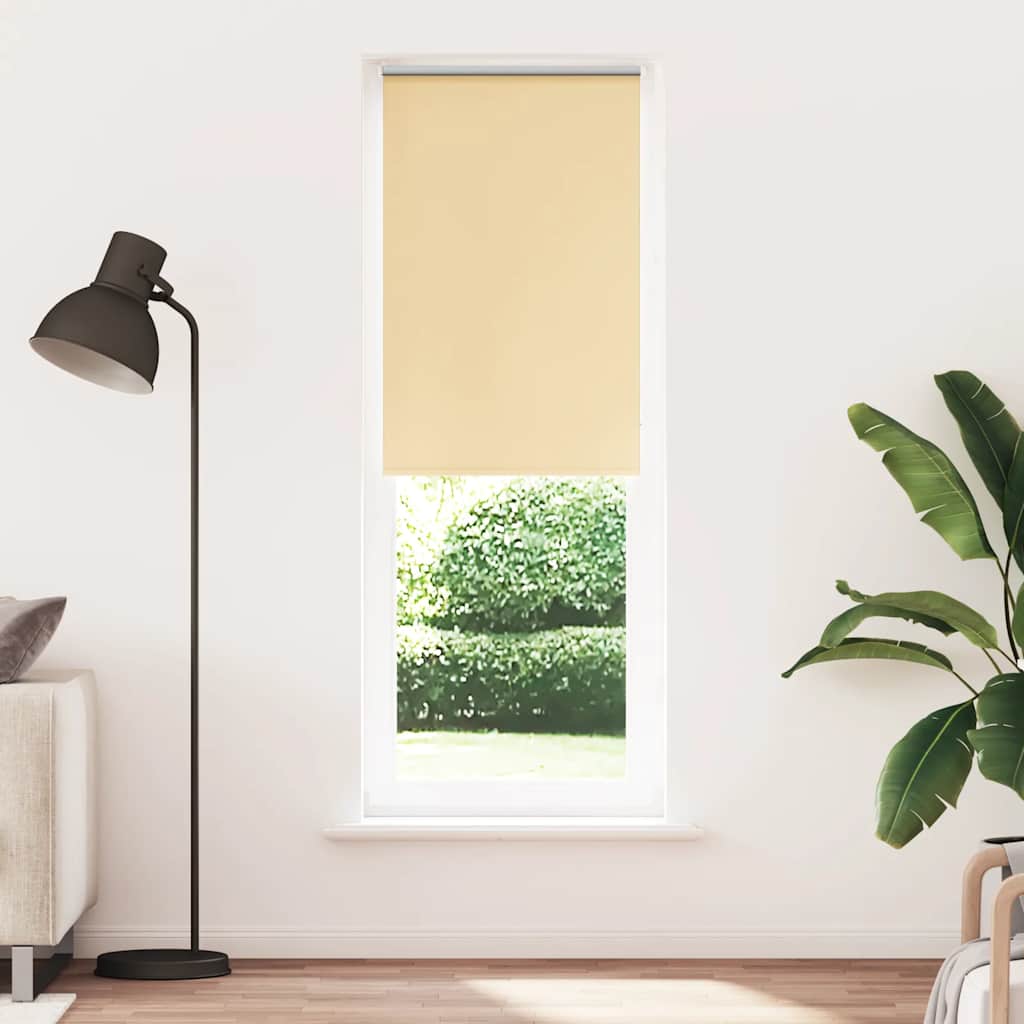 Roller Blind Blackout Beige 70x210 cm Fabric Width 65.7 cm Polyester