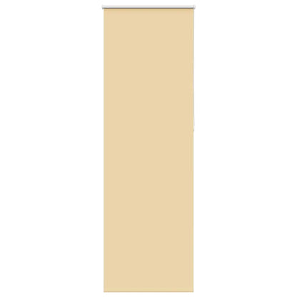Roller Blind Blackout Beige 75x210 cm Fabric Width 70.7 cm Polyester