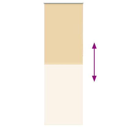 Roller Blind Blackout Beige 80x210 cm Fabric Width 75.7 cm Polyester