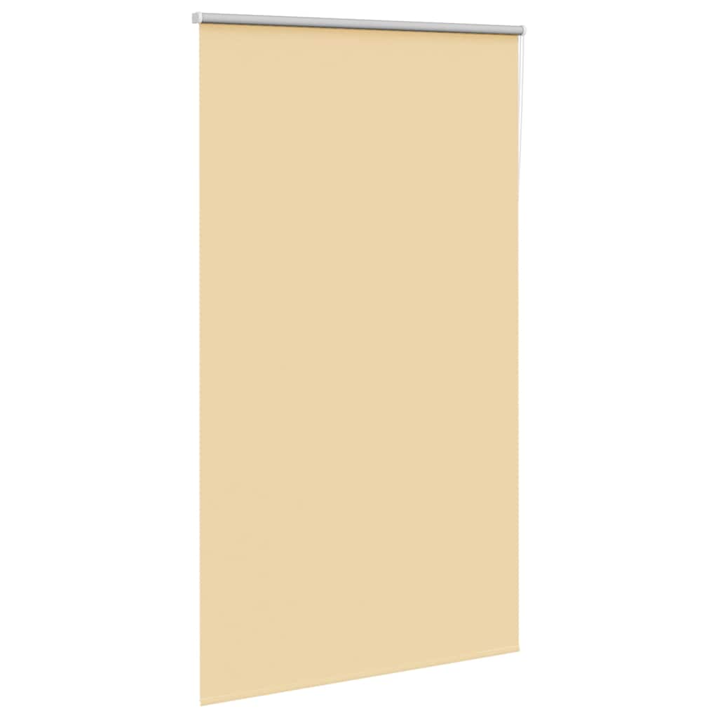 Roller Blind Blackout Beige 130x210 cm Fabric Width 126.6 cm
