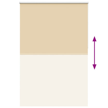 Roller Blind Blackout Beige 150x210 cm Fabric Width 146.6 cm Polyester