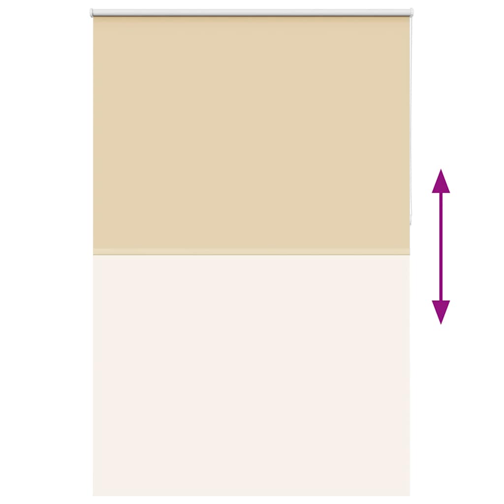 Roller Blind Blackout Beige 160x210 cm Fabric Width 156.6 cm Polyester