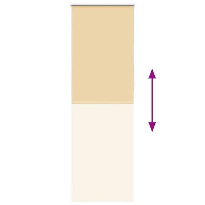 Roller Blind Blackout Beige 70x230 cm Fabric Width 65.7 cm Polyester