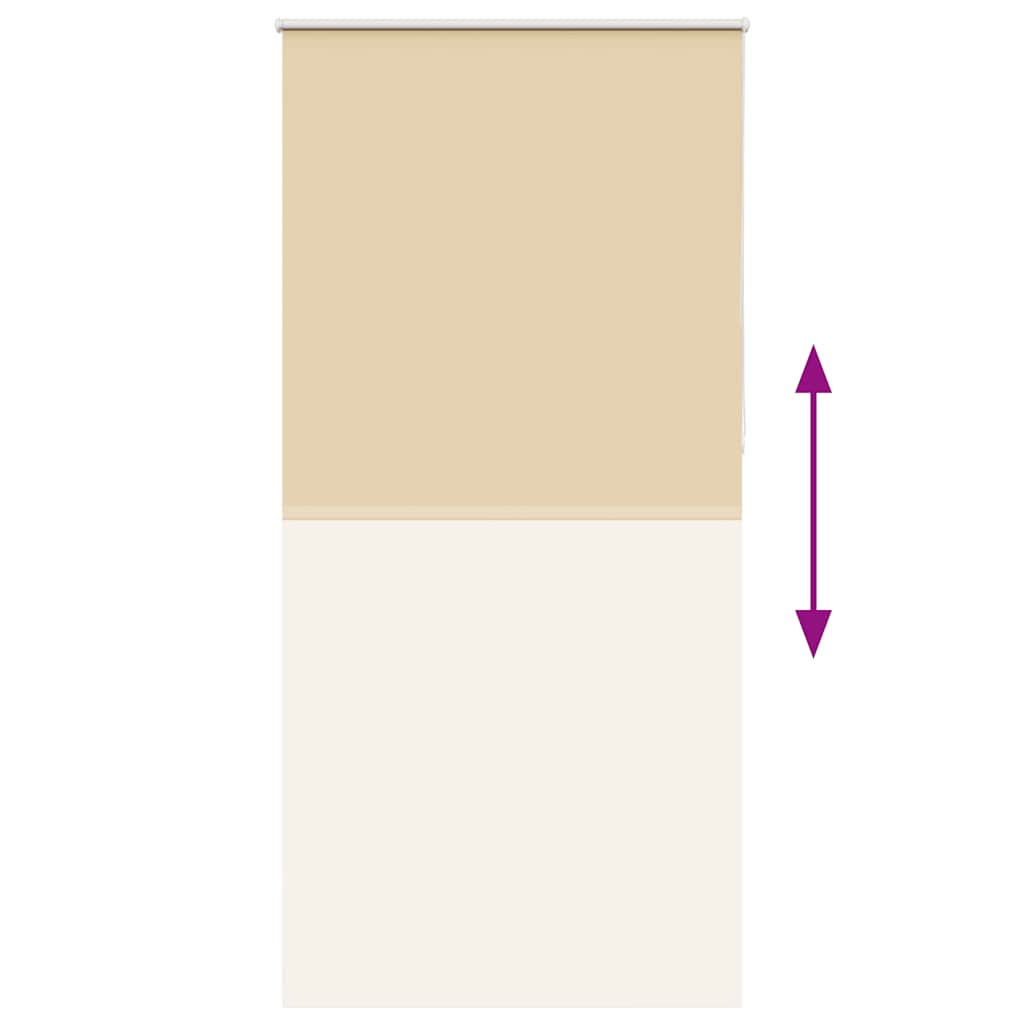 Roller Blind Blackout Beige 95x230 cm Fabric Width 90.7 cm Polyester
