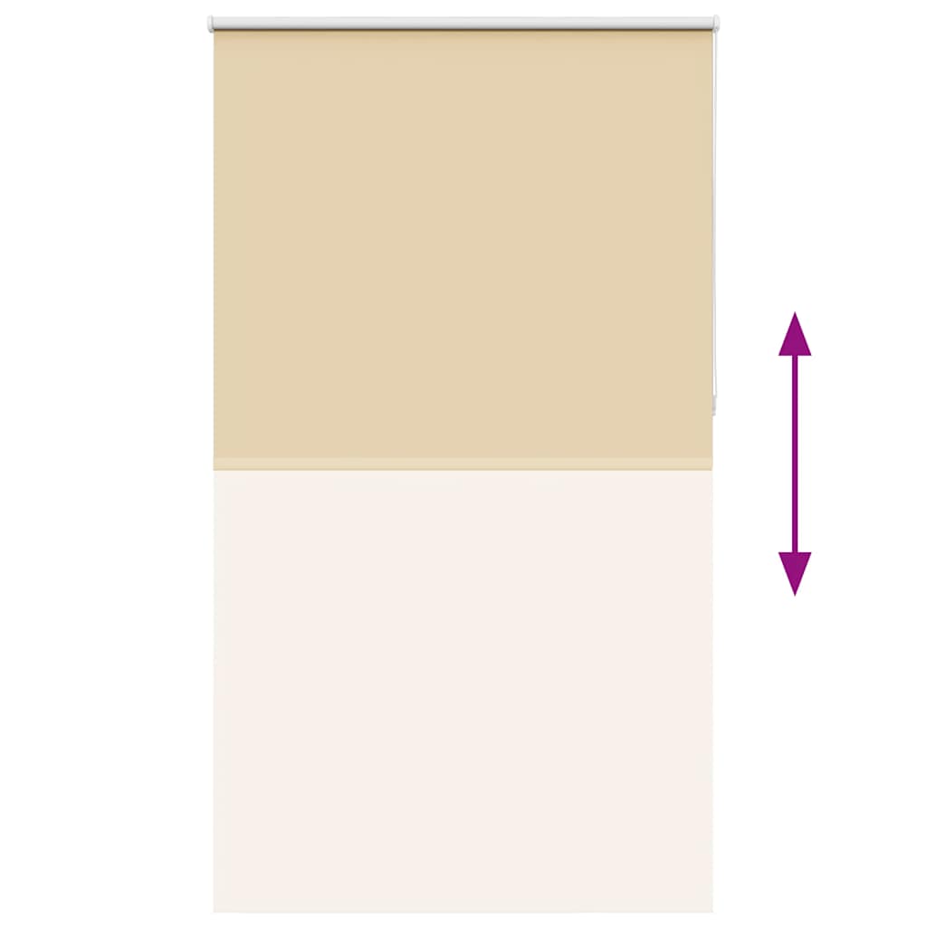 Roller Blind Blackout Beige 120x230 cm Fabric Width 116.6 cm Polyester