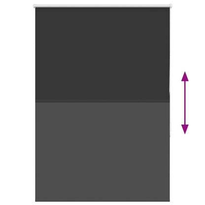 Roller Blind Blackout Black 90x130 cm Fabric Width 85.7 cm Polyester