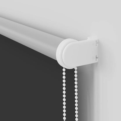 Roller Blind Blackout Black 120x130 cm Fabric Width 116.6 cm Polyester