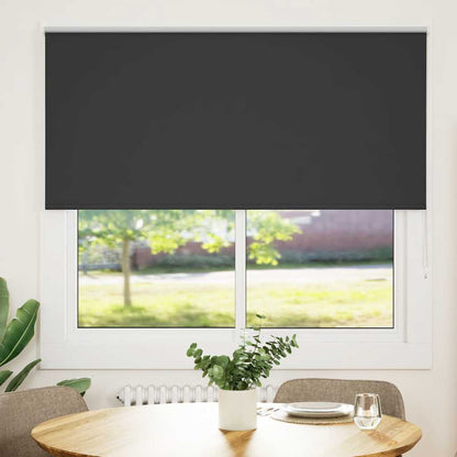 Roller Blind Blackout Black 160x130 cm Fabric Width 156.6 cm Polyester