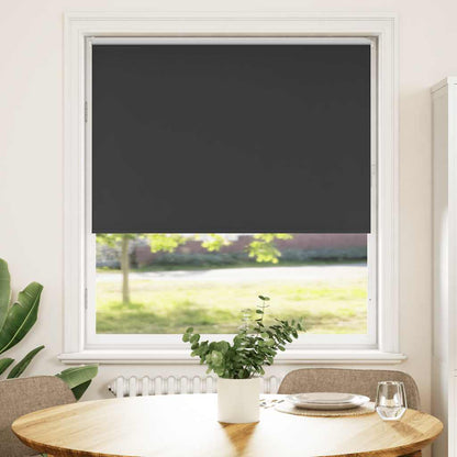 Roller Blind Blackout Black 115x150 cm Fabric Width 110.7 cm Polyester