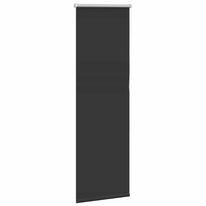 Roller Blind Blackout Black 50x175 cm Fabric Width 45.7 cm Polyester