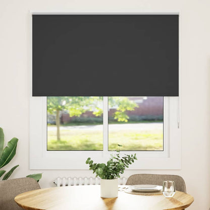 Roller Blind Blackout Black 140x175 cm Fabric Width 136.6 cm Polyester