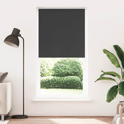 Roller Blind Blackout Black 115x210 cm Fabric Width 110.7 cm Polyester