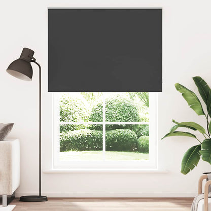 Roller Blind Blackout Black 165x210 cm Fabric Width 161.6 cm Polyester