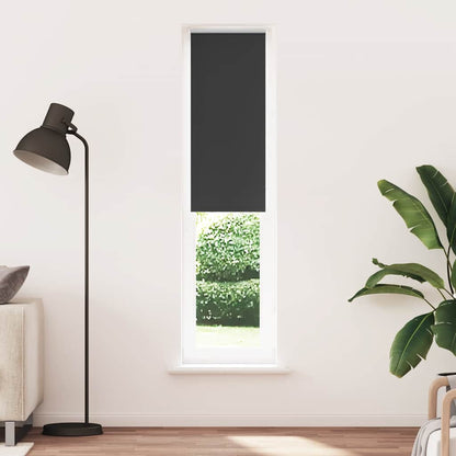 Roller Blind Blackout Black 40x230 cm Fabric Width 35.7 cm Polyester