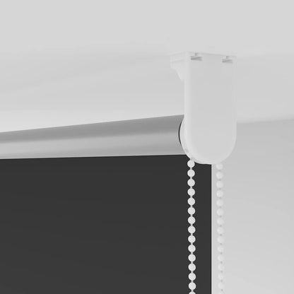 Roller Blind Blackout Black 150x230 cm Fabric Width 146,6 cm Polyester