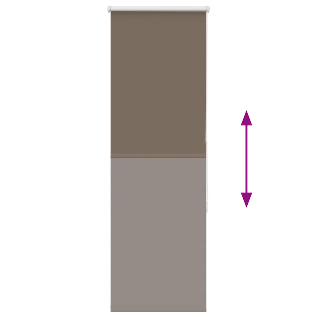 Roller Blind Blackout Coffee 40x130 cm Fabric Width 35.7 cm Polyester