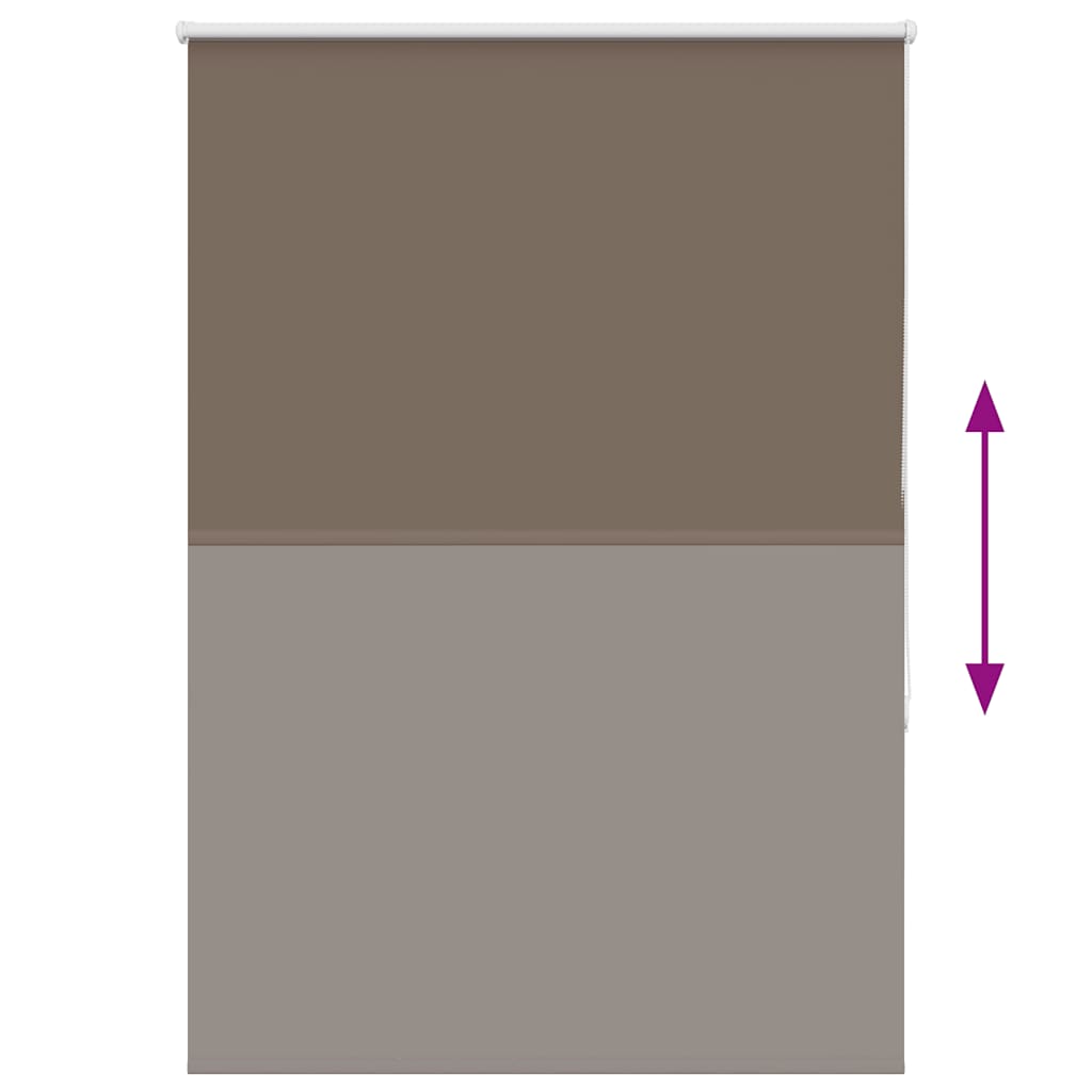 Roller Blind Blackout Coffee 105x130 cm Fabric Width 100.7 cm Polyester