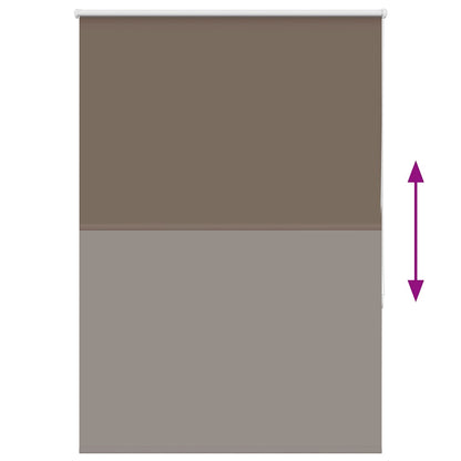 Roller Blind Blackout Coffee 105x130 cm Fabric Width 100.7 cm Polyester