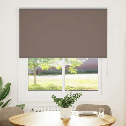 Roller Blind Blackout Coffee 120x130 cm Fabric Width 116.6 cm Polyester