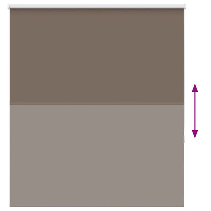 Roller Blind Blackout Coffee 125x130 cm Fabric Width 121.6 cm Polyester