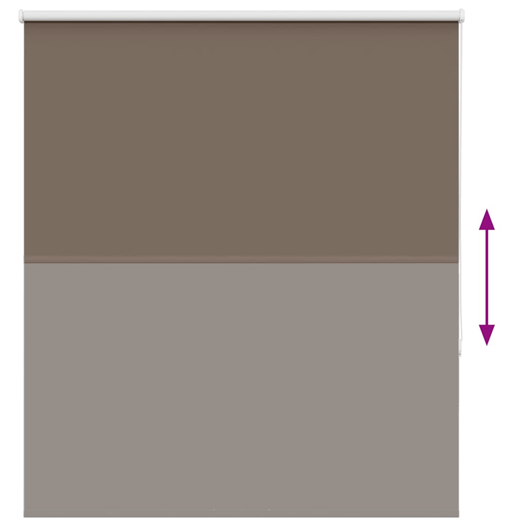Roller Blind Blackout Coffee 135x130 cm Fabric Width 131.6 cm Polyester