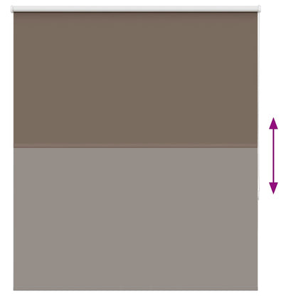 Roller Blind Blackout Coffee 135x130 cm Fabric Width 131.6 cm Polyester