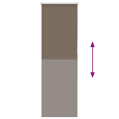 Roller Blind Blackout Coffee 40x150 cm Fabric Width 35.7 cm Polyester