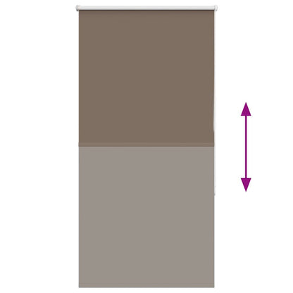 Roller Blind Blackout Coffee 75x150 cm Fabric Width 70.7 cm Polyester