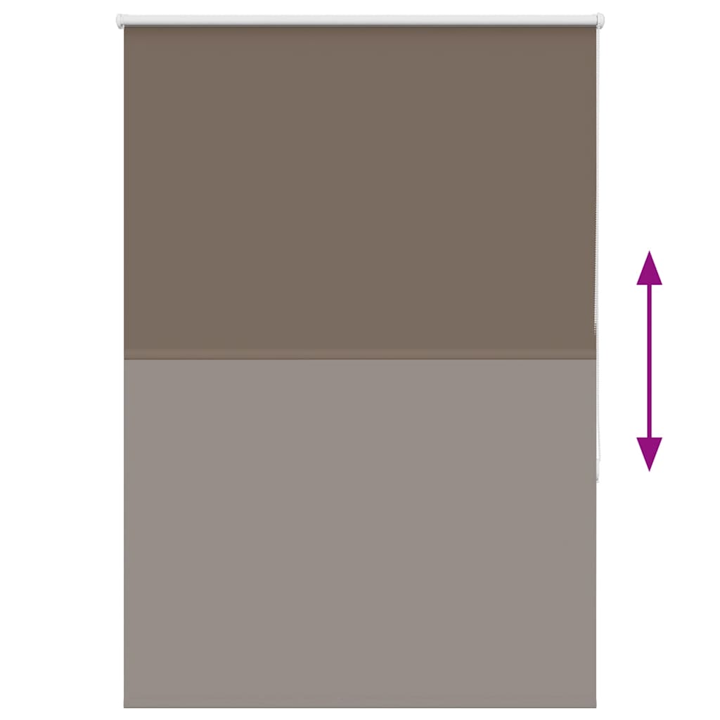 Roller Blind Blackout Coffee 110x150 cm Fabric Width 105.7 cm Polyester