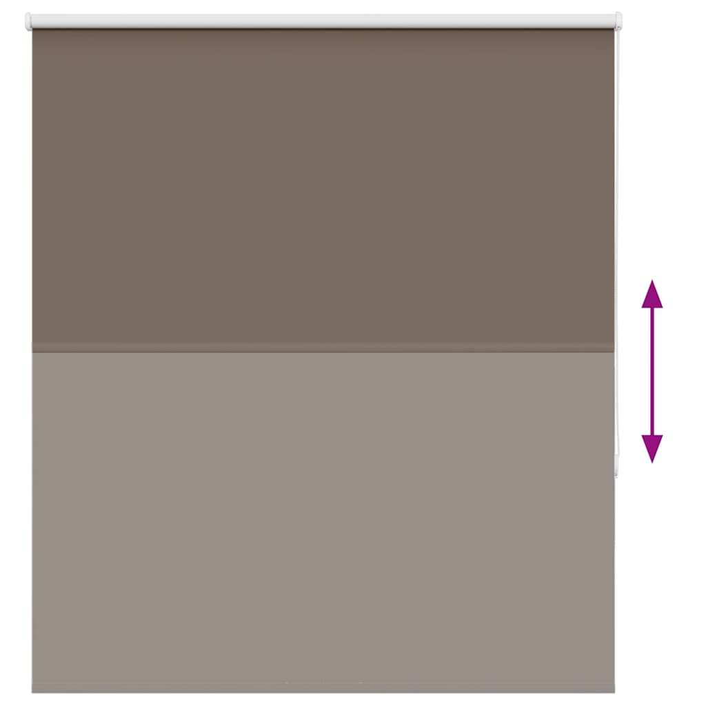 Roller Blind Blackout Coffee 125x150 cm Fabric Width 121.6 cm Polyester
