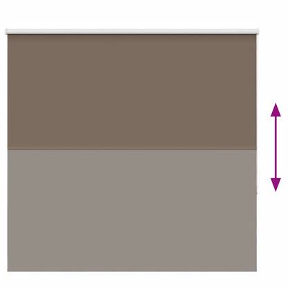 Roller Blind Blackout Coffee 150x150 cm Fabric Width 146.6 cm Polyester