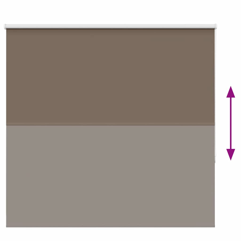 Roller Blind Blackout Coffee 160x150 cm Fabric Width 156.6 cm Polyester