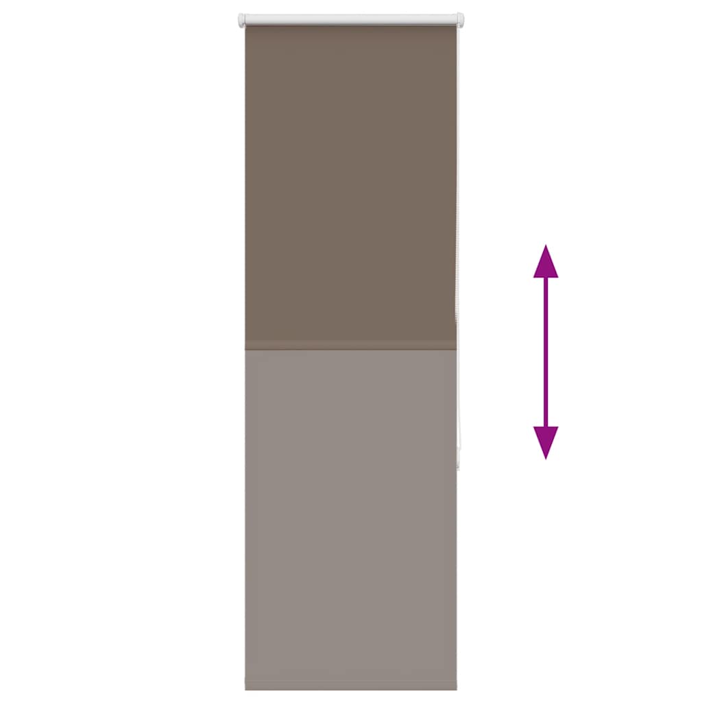 Roller Blind Blackout Coffee 40x175 cm Fabric Width 35.7 cm Polyester